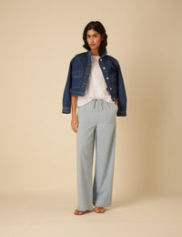 Light Blue Denim Relaxed Shona Trousers