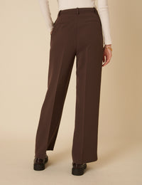 Brown Wide Leg Trousers