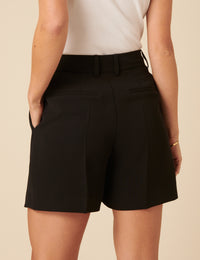 Black Tailored Shorts