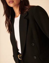 Black Double Breasted Blazer