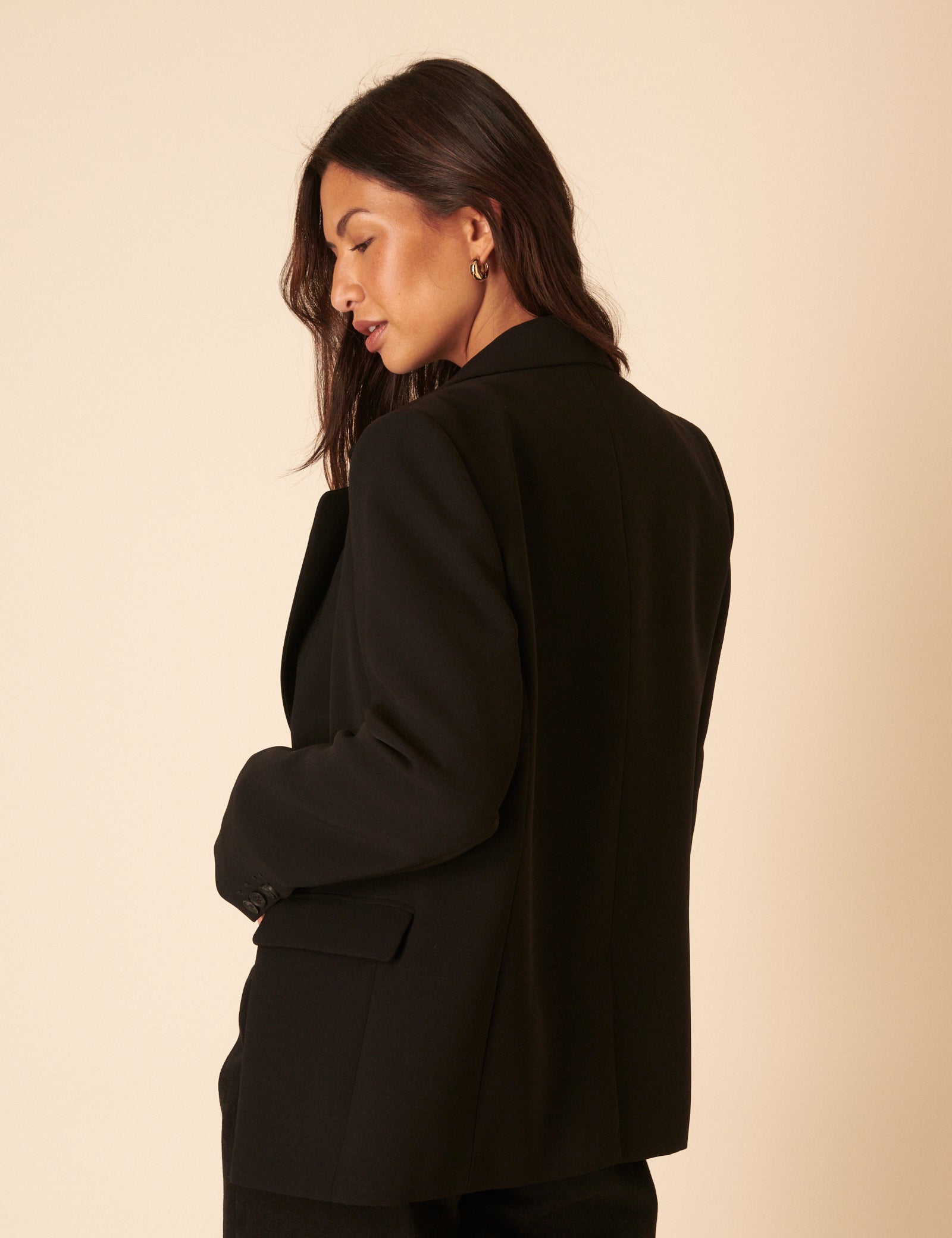 Black Double Breasted Blazer