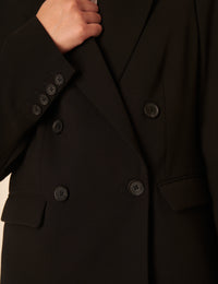 Black Double Breasted Blazer
