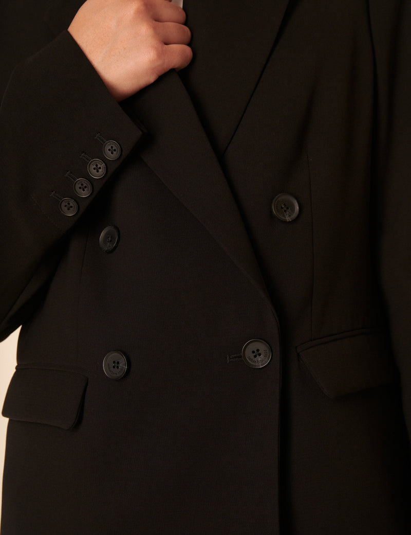 Black Double Breasted Blazer