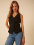 Black Tailored Waistcoat