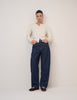 Dark Blue Bethnal Barrel Leg Jeans