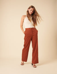Burnt Orange Tailored Trousers