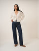 Dark Blue High Rise Kingston Straight Leg Jeans