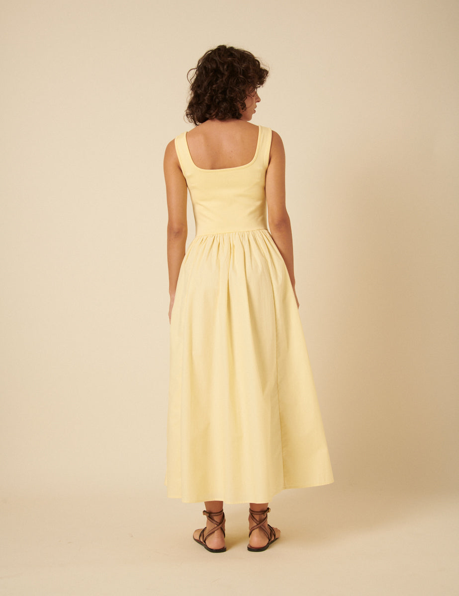 Butter Yellow Colorado Midi Dress Butter Yellow Colorado Midi Dress