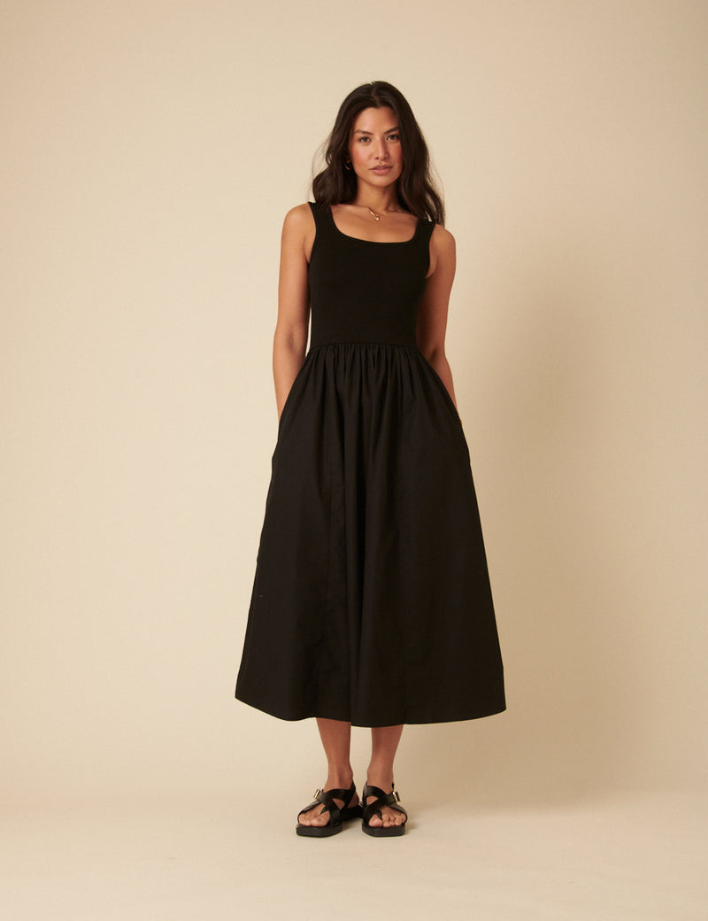 Colorado Midi Dress Scoop Neck A-Line