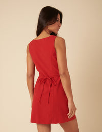Red Peri Mini Dress