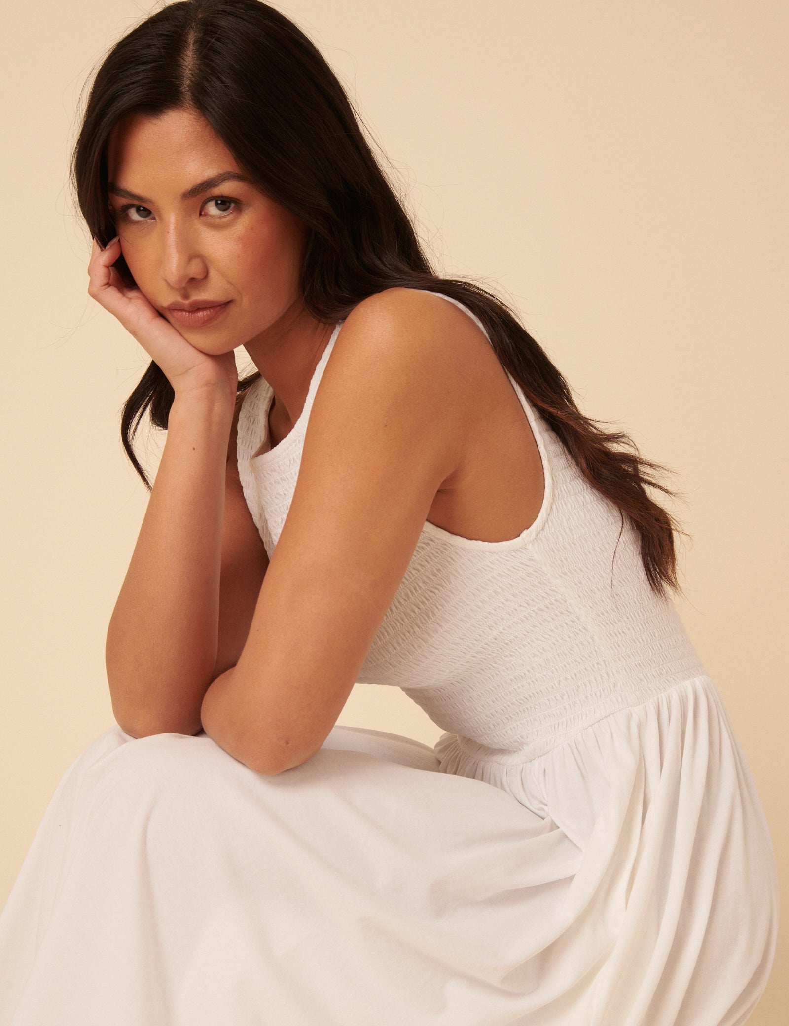 white jersey midi dress Buy White/Floral Print Jersey Waisted Summer Midi Dress from Next USA