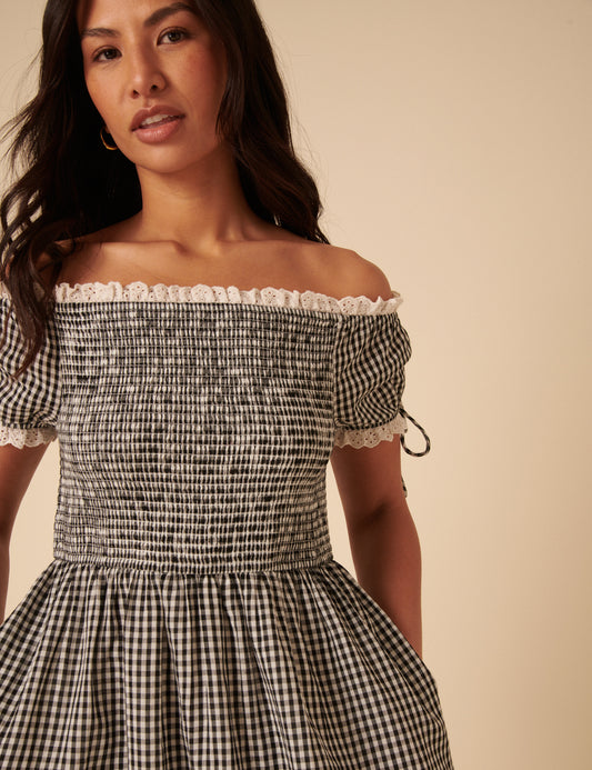 garden explorer mustard yellow floral print mini dress ASTR the Label | Reina Paradise Print A-Line Mini Dress in Lemon Paradise