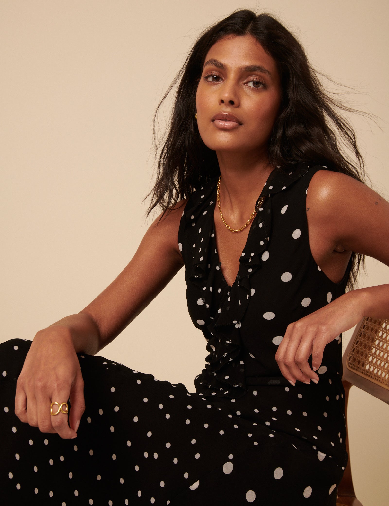 Dot Midi Dress Zara Polka Dot Dress Canada ZARA NEW Black Maxi