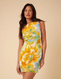 Orange Floral Freya Mini Dress