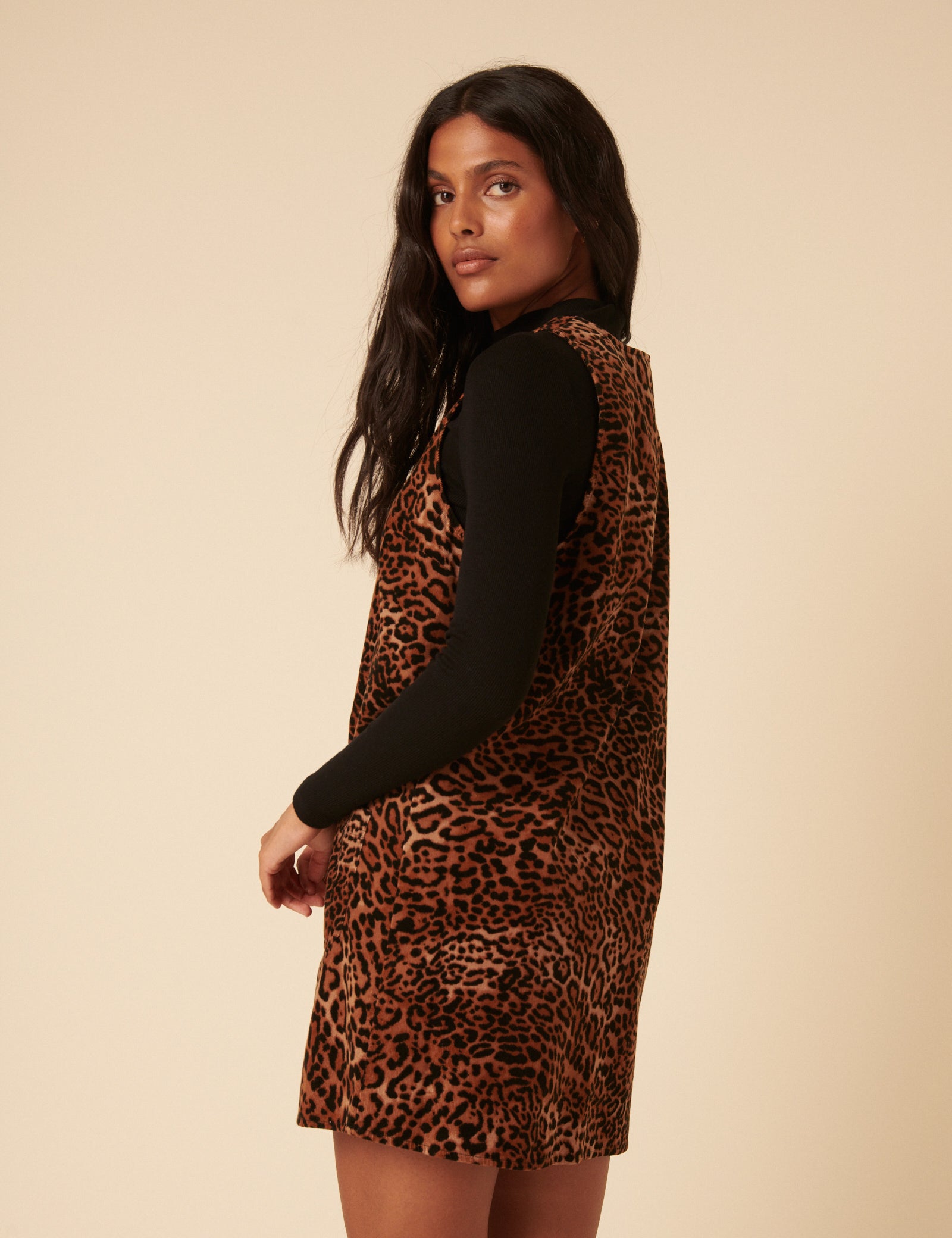 Leopard Print Piper Pinny Dress