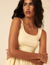 Butter Yellow Colorado Mini Dress