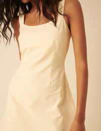 Butter Yellow Florance Mini Dress