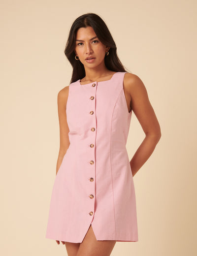 Pink Peri Mini Dress