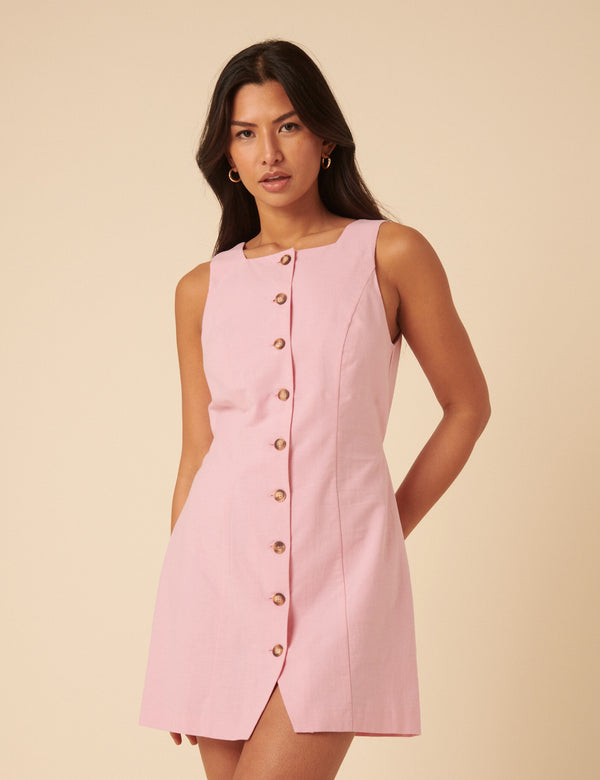 Pink Peri Mini Dress