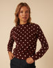 Brown Polka Dot Jumper