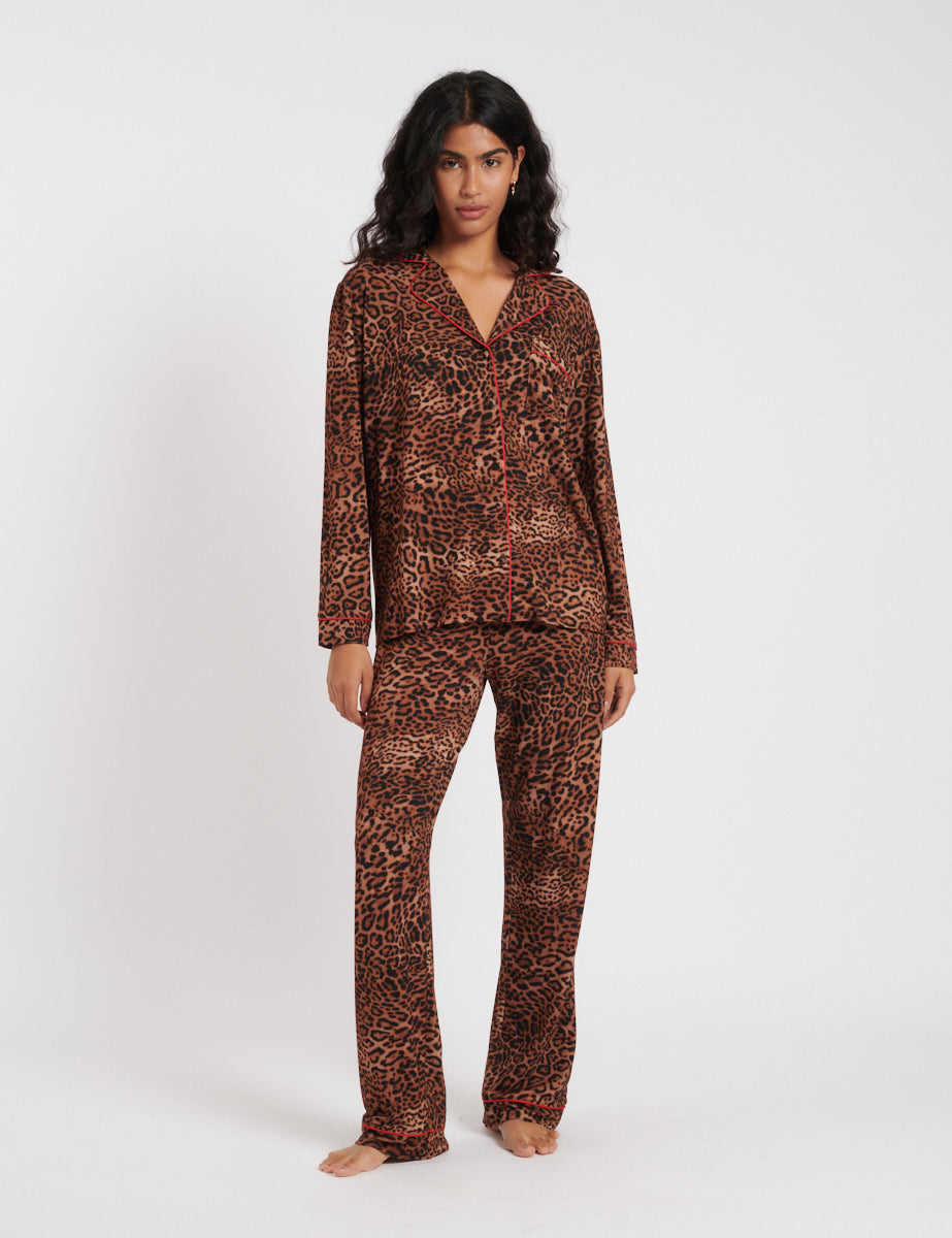 Leopard In Pyjamas Leopard Print Pyjama Set