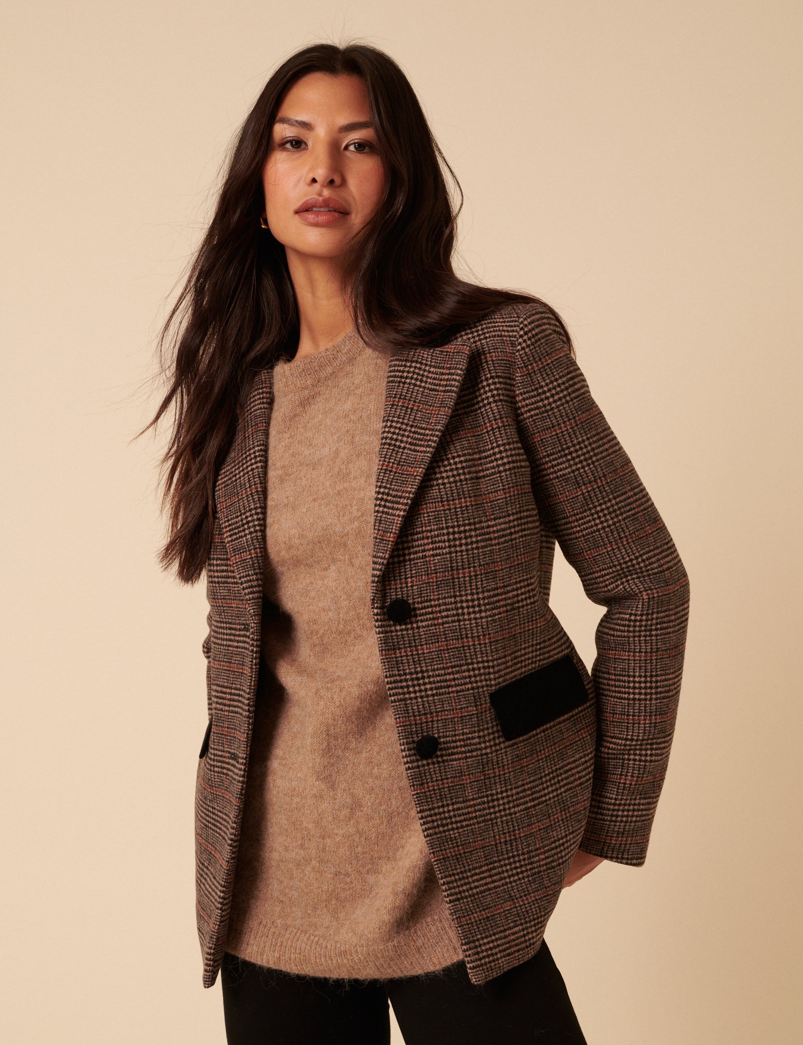 Heritage Check Single Breasted Blazer