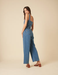Blue Denim Aster Jumpsuit
