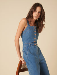 Blue Denim Aster Jumpsuit
