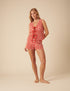 Red Broderie Anglaise Waistcoat