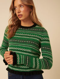 Green Fair Isle Jumper