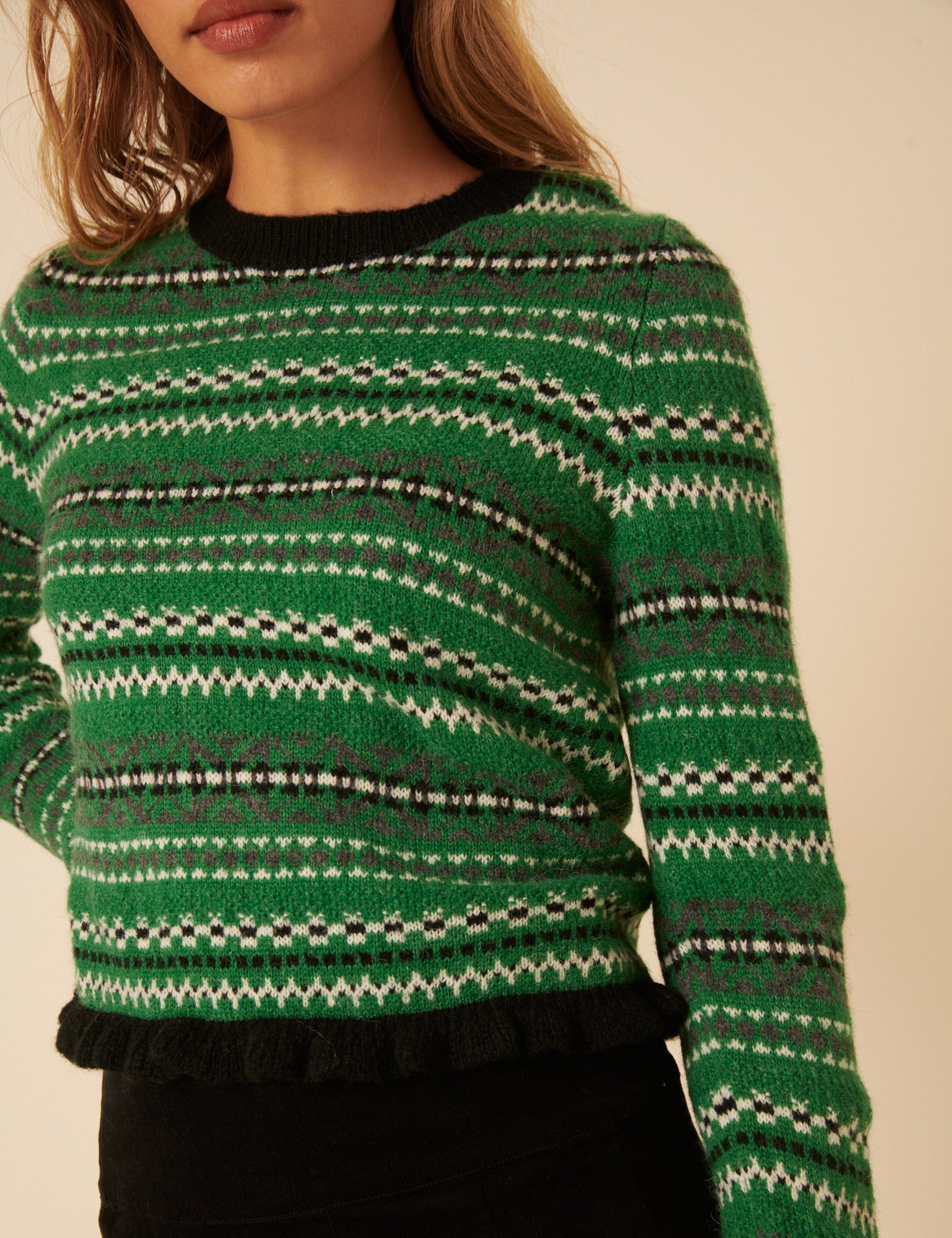 Green Fair Isle Jumper