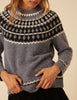 Blue Fair Isle Knitted Jumper