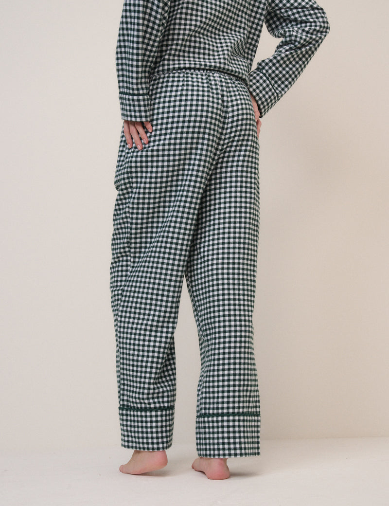 Forest Green Check Pyjama Trousers