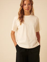 Ivory Boxy T-Shirt