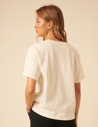 Ivory Boxy T-Shirt