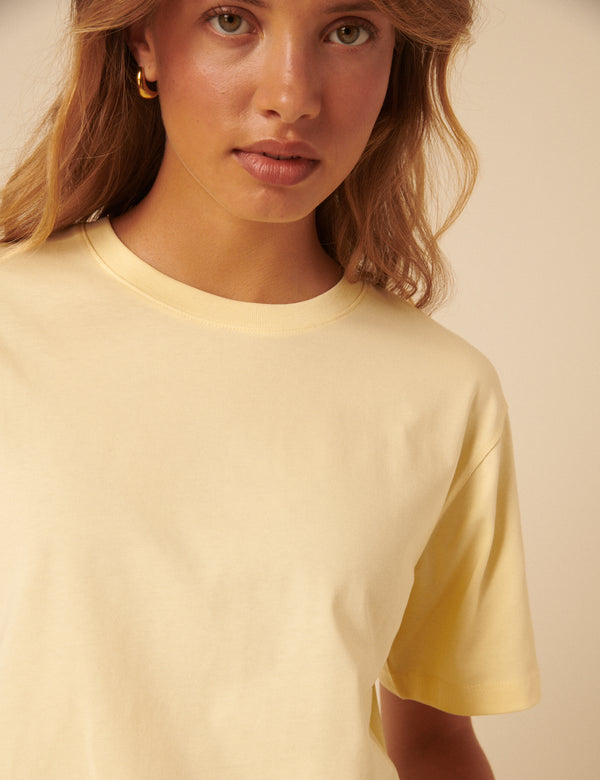 Butter Yellow Boxy T-Shirt