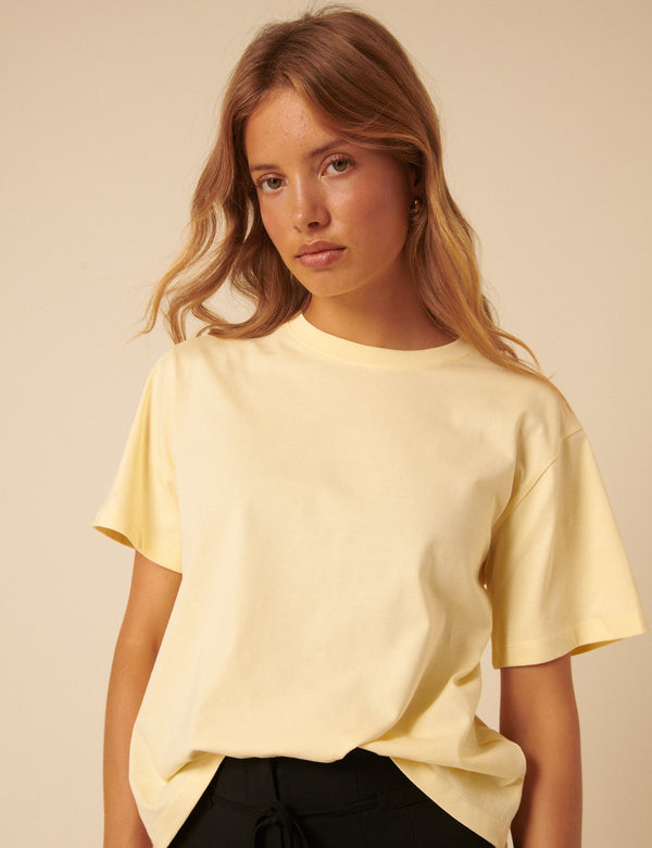 Butter Yellow Boxy T-Shirt