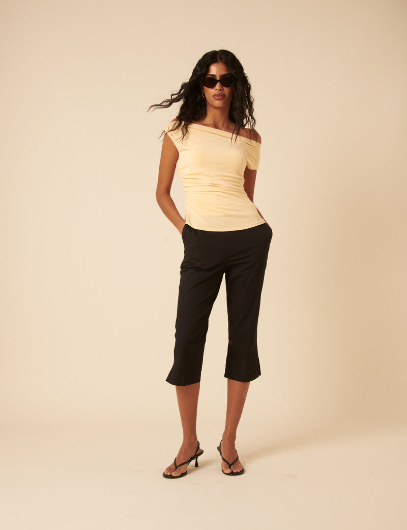 Twist Detail Jersey Top