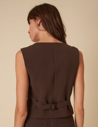 Chocolate Brown Waistcoat