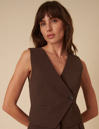 Chocolate Brown Waistcoat