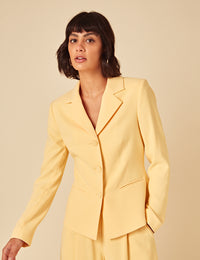 Butter Yellow Tailored Blazer
