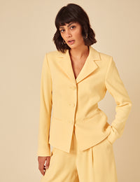 Butter Yellow Tailored Blazer