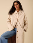 Stone Single Breasted Trench Coat