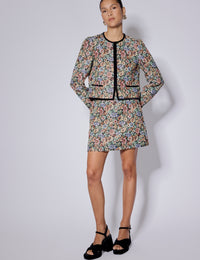 Black Floral Tapestry Jacket