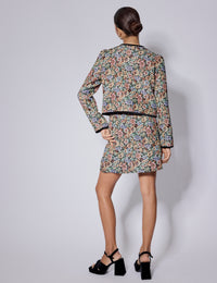 Black Floral Tapestry Jacket