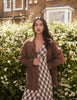 Brown Suede Blazer Jacket