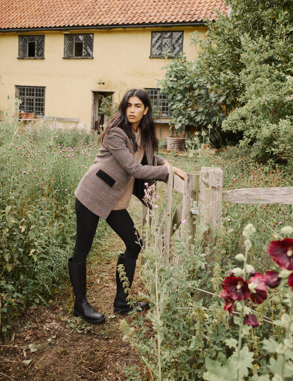 Heritage Check Single Breasted Blazer