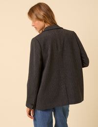 Grey Double Breasted Blazer