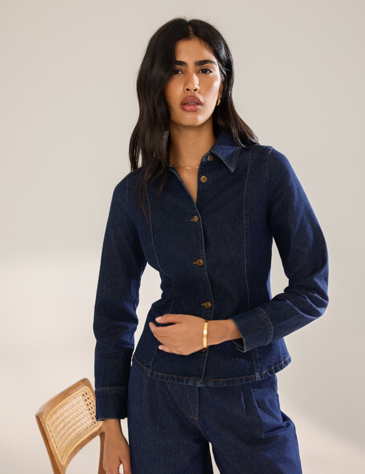 Denim Slim Fit Shirt Denim Slim Fit Shirt