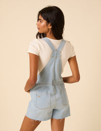 Blue Denim Short Dungarees